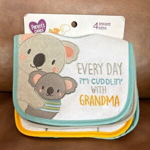 Parents Choice 4 pack Infant Bibs